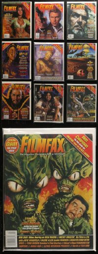 4h0966 LOT OF 10 FILMFAX 2001-02 MOVIE MAGAZINES 2001-2002 filled with great images & information!