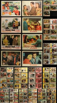 4h0169 LOT OF 149 LOBBY CARDS 1950s-1960s incomplete sets from a variety of different movies!