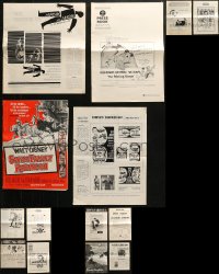 4h1015 LOT OF 14 UNCUT PRESSBOOKS 1950s-1960s advertising for a variety of different movies!