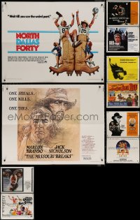 4h0743 LOT OF 12 FORMERLY FOLDED HALF-SHEETS 1970s great images from a variety of movies!