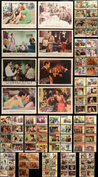 4h0180 LOT OF 125 LOBBY CARDS 1950s-1960s incomplete sets from a variety of different movies!