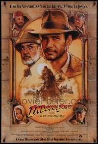4h0858 LOT OF 14 UNFOLDED INDIANA JONES & THE LAST CRUSADE 27X40 COMMERCIAL POSTERS 1989 Drew art!