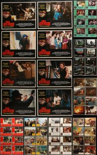 4h0200 LOT OF 72 LOBBY CARDS 1960s-1980s complete sets from a variety of different movies!