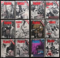 4h0962 LOT OF 12 FILMFAX 1994-95 MOVIE MAGAZINES 1994-1995 great horror images & articles!