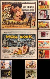 4h0729 LOT OF 14 UNFOLDED HALF-SHEETS 1950s-1960s great images from a variety of movies!