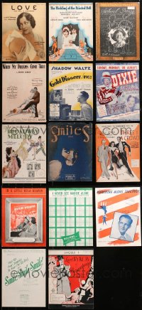4h0252 LOT OF 14 SHEET MUSIC 1910s-1940s great songs from a variety of different movies!