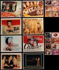 4h0576 LOT OF 22 COLOR 8X10 REPRO PHOTOS OF LOBBY CARDS 1980s images of very valuable cards!