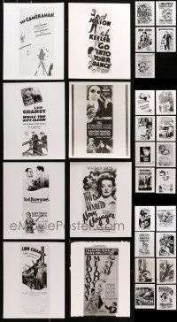 4h0573 LOT OF 29 8X10 REPRO PHOTOS OF MOVIE POSTERS 1980s great images from classic movies!