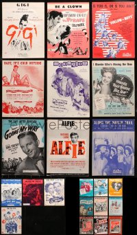 4h0254 LOT OF 22 SHEET MUSIC 1930s-1960s great songs from a variety of different movies!