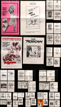4h0985 LOT OF 54 UNCUT PRESSBOOKS 1960s-1970s advertising for a variety of different movies!