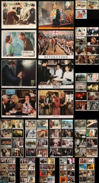 4h0443 LOT OF 99 COLOR ENGLISH FRONT OF HOUSE LOBBY CARDS AND 8X10 STILLS 1940s-1980s cool scenes!
