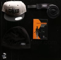 4h0324 LOT OF 5 CREED MOVIE PROMO ITEMS 2015 two hats, weighted jump rope & more!