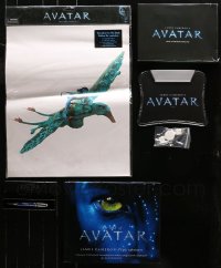 4h0332 LOT OF 4 AVATAR MOVIE PROMO ITEMS 2009 light up USB mouse pad, stickers, pen & movie art!