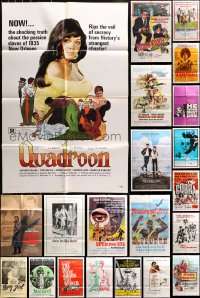 4h0045 LOT OF 80 FOLDED ONE-SHEETS 1960s-1980s great images from a variety of different movies!