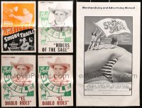 4h1022 LOT OF 5 UNCUT PRESSBOOKS 1930s advertising for a variety of different movies!