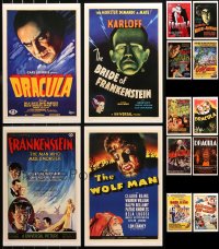 4h0440 LOT OF 14 UNIVERSAL MASTERPRINTS 2001 all the best horror movies including Dracula & Mummy!