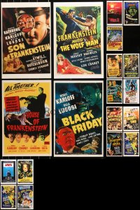 4h0939 LOT OF 19 11x17 UNFOLDED REPRODUCTION POSTERS 1980s all the best Universal monster movies!