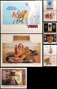 4h0752 LOT OF 11 FORMERLY FOLDED 1970S HALF-SHEETS 1970s great images from a variety of movies!