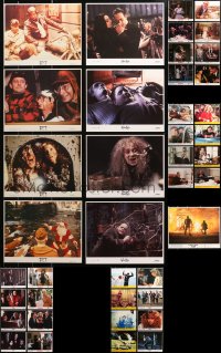 4h0502 LOT OF 49 COLOR 8X10 STILLS AND MINI LOBBY CARDS 1970s-1990s a variety movie scenes!