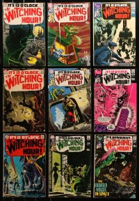 4h0123 LOT OF 9 DC WITCHING HOUR COMIC BOOKS 1969-1971 includes the first issue, great art!