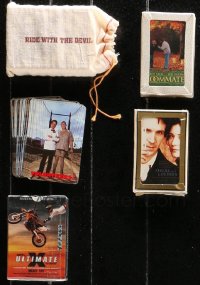 4h0321 LOT OF 5 PROMO PLAYING CARD DECKS 1980s-2000s from a variety of different movies!