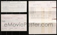 4h0002 LOT OF 3 GRETA GARBO BANK STATEMENTS AND RECEIPT 1977-1985 see how much money she had!