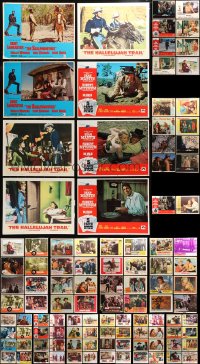 4h0171 LOT OF 146 1960S COWBOY WESTERN LOBBY CARDS 1960s incomplete sets from several movies!