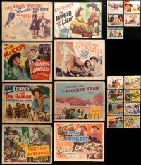 4h0234 LOT OF 21 COWBOY WESTERN TITLE CARDS 1930s-1960s great images from several movies!