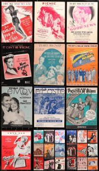 4h0260 LOT OF 28 SHEET MUSIC 1930s-1940s great songs from a variety of different movies!