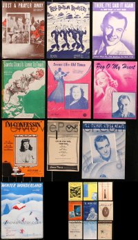 4h0267 LOT OF 19 SHEET MUSIC 1910s-1940s great songs from a variety of musicians!