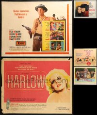 4h0758 LOT OF 7 MOSTLY UNFOLDED HALF-SHEETS 1940s-1970s great images from a variety of movies!
