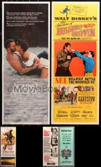 4h0615 LOT OF 5 UNFOLDED INSERTS 1960s-1980s great images from a variety of different movies!