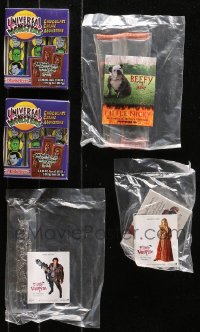 4h0322 LOT OF 5 PROMO CANDY AND BEEF JERKY 1990s-2000s Universal Studios Monsters chocolate creme!