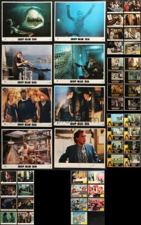 4h0218 LOT OF 47 LOBBY CARDS 1970s-1990s complete & incomplete sets from a variety of movies!