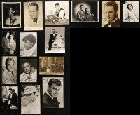 4h0009 LOT OF 15 ORIGINAL AND REPRO SMALL PHOTOS 1920s-1970s a variety of movie star images!