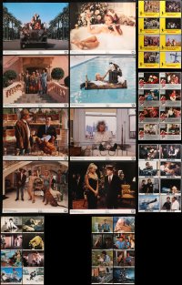 4h0249 LOT OF 48 LOBBY CARDS AND COLOR 11X14 STILLS 1960s-1990s a variety of complete sets!