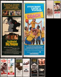 4h0611 LOT OF 13 FORMERLY FOLDED INSERTS 1970s-1980s great images from a variety of movies!