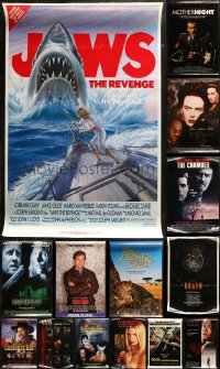 4h0854 LOT OF 17 UNFOLDED VIDEO POSTERS 1980s-1990s great images from a variety of movies!
