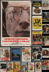4h0385 LOT OF 21 FOLDED ARGENTINEAN POSTERS 1960s-1980s great images from a variety of movies!