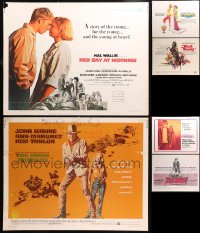 4h0754 LOT OF 10 UNFOLDED 1970S HALF-SHEETS 1970s great images from a variety of different movies!