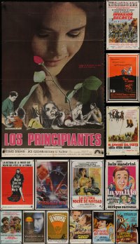 4h0388 LOT OF 18 FOLDED ARGENTINEAN POSTERS 1950s-1990s great images from a variety of movies!