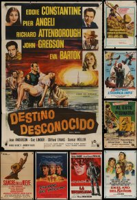 4h0395 LOT OF 11 FOLDED ARGENTINEAN POSTERS 1940s-1980s great images from a variety of movies!