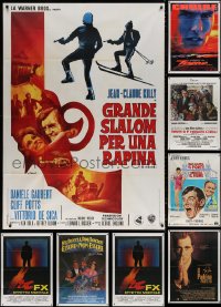 4h0379 LOT OF 10 FOLDED ITALIAN ONE-PANELS 1970s-1990s great images from a variety of movies!