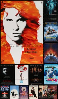4h0907 LOT OF 19 UNFOLDED DOUBLE-SIDED AND SINGLE-SIDED 27X40 ONE-SHEETS 1990s cool movie images!