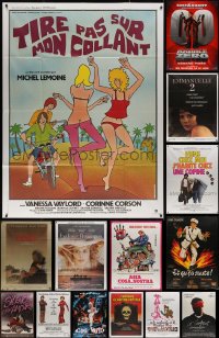 4h0403 LOT OF 18 FOLDED FRENCH ONE-PANELS 1970s-2000s great images from a variety of movies!