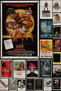 4h0075 LOT OF 41 FOLDED ONE-SHEETS 1970s-1990s great images from a variety of different movies!