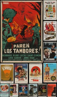 4h0386 LOT OF 20 FOLDED ARGENTINEAN POSTERS 1940s-1980s great images from a variety of movies!