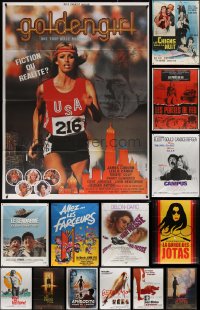 4h0406 LOT OF 15 FOLDED FRENCH ONE-PANELS 1970s-2010s great images from a variety of movies!