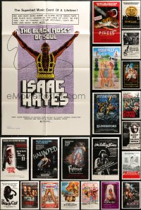4h0060 LOT OF 60 FOLDED ONE-SHEETS 1970s-1980s great images from a variety of different movies!