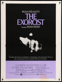 4j0362 EXORCIST 30x40 1974 William Friedkin, Max Von Sydow, William Peter Blatty horror classic!